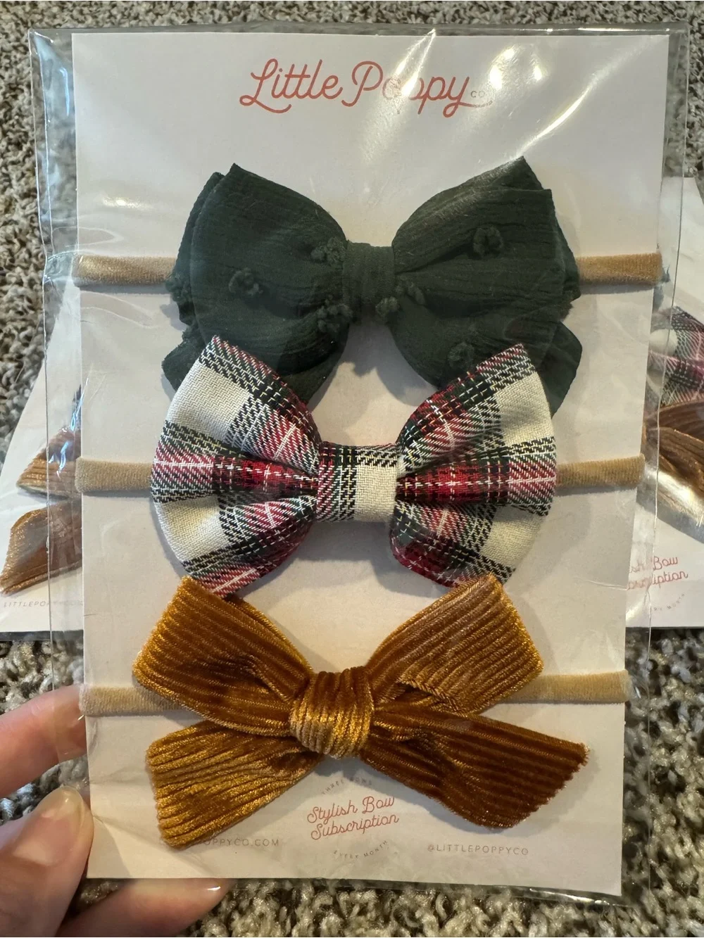 Little Poppy Co 2019 December Set Sister Hair Bows